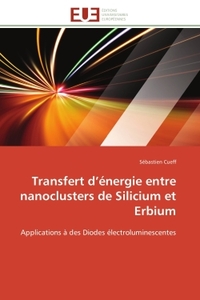 Transfert d'énergie entre nanoclusters de Silicium et Erbium