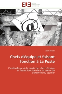 Chefs d'équipe et faisant fonction à la poste