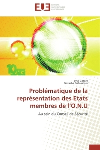 Problématique de la représentation des etats membres de l o.n.u