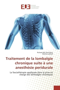 Traitement de la lombalgie chronique suite à une anesthésie peridurale