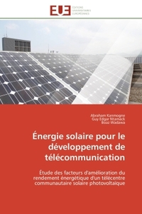 Énergie solaire pour le développement de télécommunication