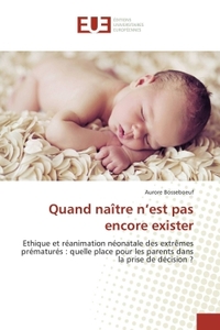 Quand naître n'est pas encore exister