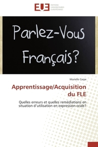 Apprentissage/acquisition du fle