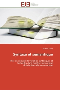 Syntaxe et sémantique
