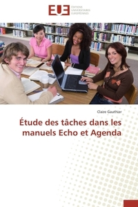 Étude des tâches dans les manuels echo et agenda