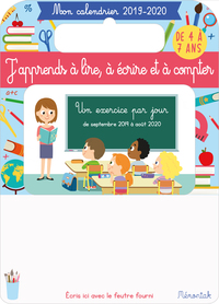 Mon calendrier Mémoniak 2019-2020 J'apprends à lire, à écrire et à compter