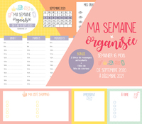 MA SEMAINE ORGANISEE 2020-2021