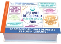 MINIMANIAK 365 UNES DE JOURNAUX A HURLER DE RIRE 2019