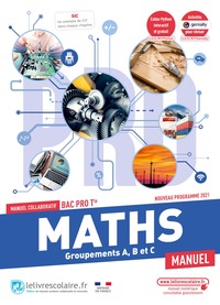 Mathématiques Tle Bac Pro, Livre de l'élève