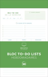 Bloc de to-do lists hebdomadaires