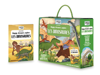 VOYAGE, DECOUVRE, EXPLORE - LES DINOSAURES - 6 ANS PUZZLE OVALE 205 PIECES ET LIVRE DE 32 PAGES