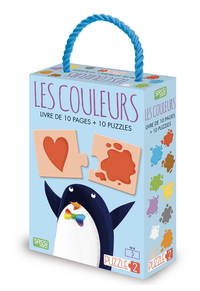 LES COULEURS - 2 ANS LIVRE DE 10 PAGES + 10 PUZZLES