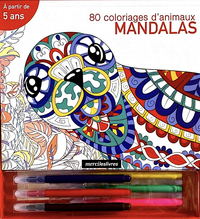 COFFRET MANDALAS - 80 COLORIAGES D'ANIMAUX, DES 5 ANS