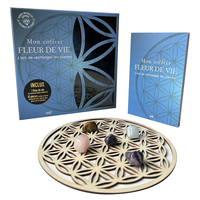 MON COFFRET FLEUR DE VIE - L'ART DE RECHARGER LES PIERRES - UN LIVRE D'INITIATION, 10 PIERRES ROULEE
