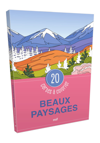 BEAUX PAYSAGES - 20 CARTES A COLORIER