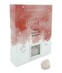 MA PIERRE DE BIEN-ETRE - LE QUARTZ ROSE (COFFRET) - AMOUR - AFFECTION - INTENSITE