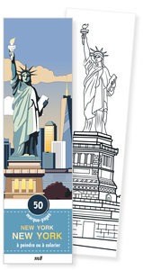 MARQUE-PAGES - NEW YORK NEW YORK - 50 MARQUE-PAGES A PEINDRE OU A COLORIER