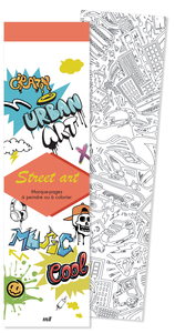 MARQUE-PAGES - STREET ART - 50 MARQUE-PAGES A PEINDRE OU A COLORIER