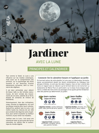 JARDINER AVEC LA LUNE - PRINCIPES ET CALENDRIER