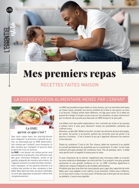 MES PREMIERS REPAS : RECETTES FAITES MAISON - LA DIVERSIFICATION ALIMENTAIRE MENEE PAR L'ENFANT