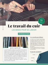 LE TRAVAIL DU CUIR - LES BASES POUR SE LANCER
