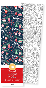 MARQUE-PAGES - MAGIE DE NOEL - 50 MARQUE-PAGES A PEINDRE OU A COLORIER