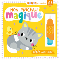 LIVRE ACCORDÉON - MON PINCEAU MAGIQUE - BÉBÉS ANIMAUX