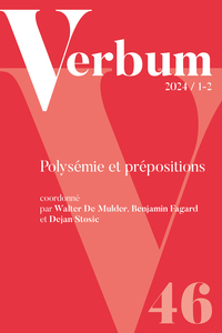 VERBUM 2024/1-2 - POLYSEMIE ET PREPOSITIONS