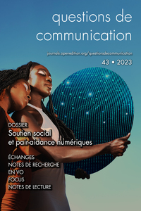 QUESTIONS DE COMMUNICATION N  43/2023 - SOUTIEN SOCIAL ET PAIR-AIDANCE NUMERIQUES. ENTRE POUVOIR D'A