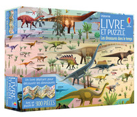 Les dinosaures dans le temps - Coffret Livre et puzzle