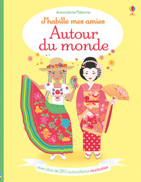 J'habille mes amies - Autour du monde - Autocollants Usborne