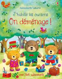 On déménage ! - J'habille les oursons - Autocollants Usborne