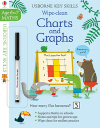 Wipe-Clean - Charts and Graphs - Key Skills - Age 6 to 7