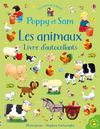 Poppy et Sam - Les animaux - Livre d'autocollants