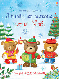 J'habille les oursons pour Noël - Autocollants Usborne