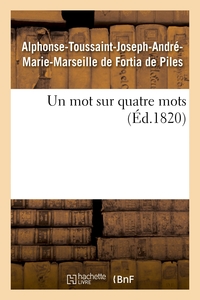 UN MOT SUR QUATRE MOTS