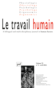 travail humain 2016, vol. 79 (2)