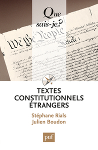 TEXTES CONSTITUTIONNELS ETRANGERS (15ED) QSJ 2060