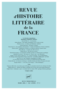 RHLF 2016, n° 1