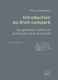 Introduction au droit comparé. Les grandes traditions juridiques dans le monde