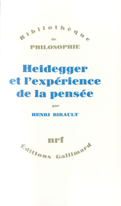 HEIDEGGER ET L'EXPERIENCE DE LA PENSEE