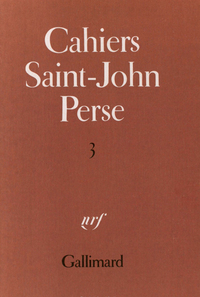 Cahiers Saint-John Perse