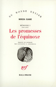 MEMOIRE - I - LES PROMESSES DE L'EQUINOXE - (1907-1937)