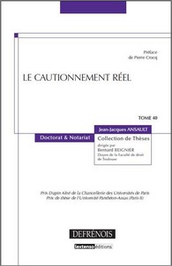 LE CAUTIONNEMENT REEL - VOL40 - PRIX DUPIN AINE DE LA CHANCELLERIE DES UNIVERSITES DE PARIS.PRIX DE