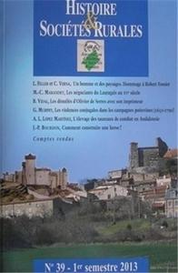 HISTOIRE ET SOCIETES RURALES - N 39/2013