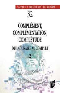 Complément, complémentation, complétude 2