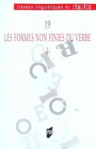 FORMES NON FINIES DU VERBE