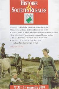 HISTOIRE & SOCIETES RURALES 33/201-1