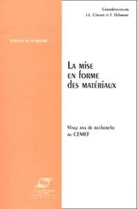 MISE EN FORME MATERIAUX - ACTES DE COLLOQUE