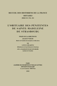 L'obituaire des Pénitentes de Sainte-Madeleine de Strasbourg